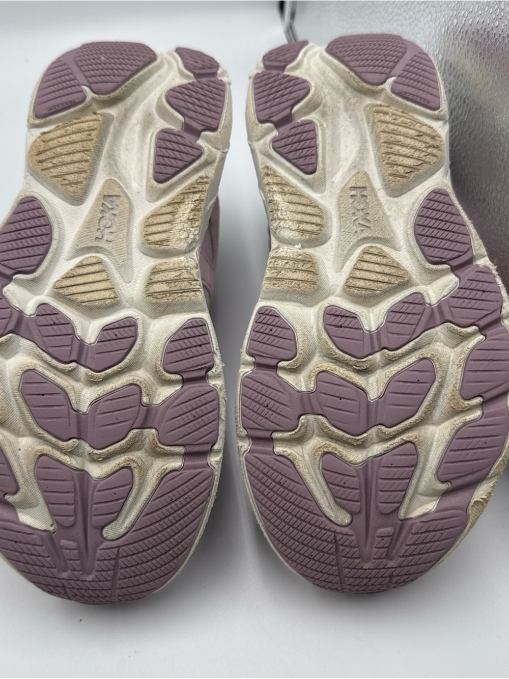 Hoka Kids' Pale Lavender and Peach Accent Sneakers - Picture 6 of 8